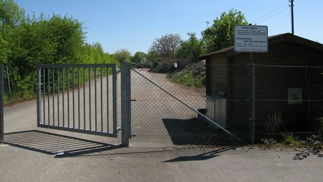 Häckselplatz Eingang